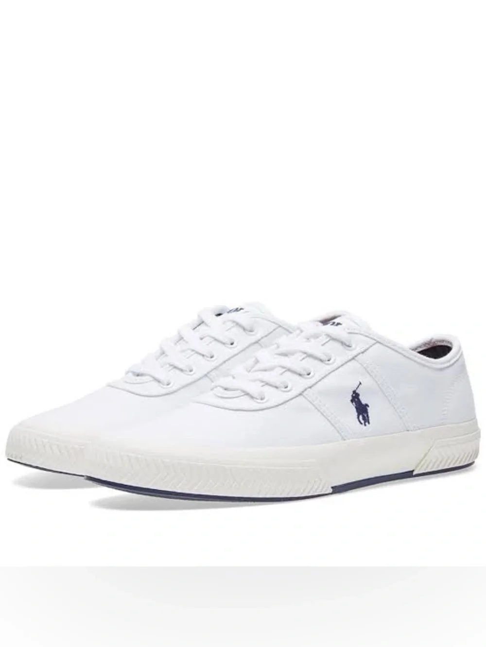 Polo Ralph Lauren Tyrian pure white Canvas shoe 10D new in box